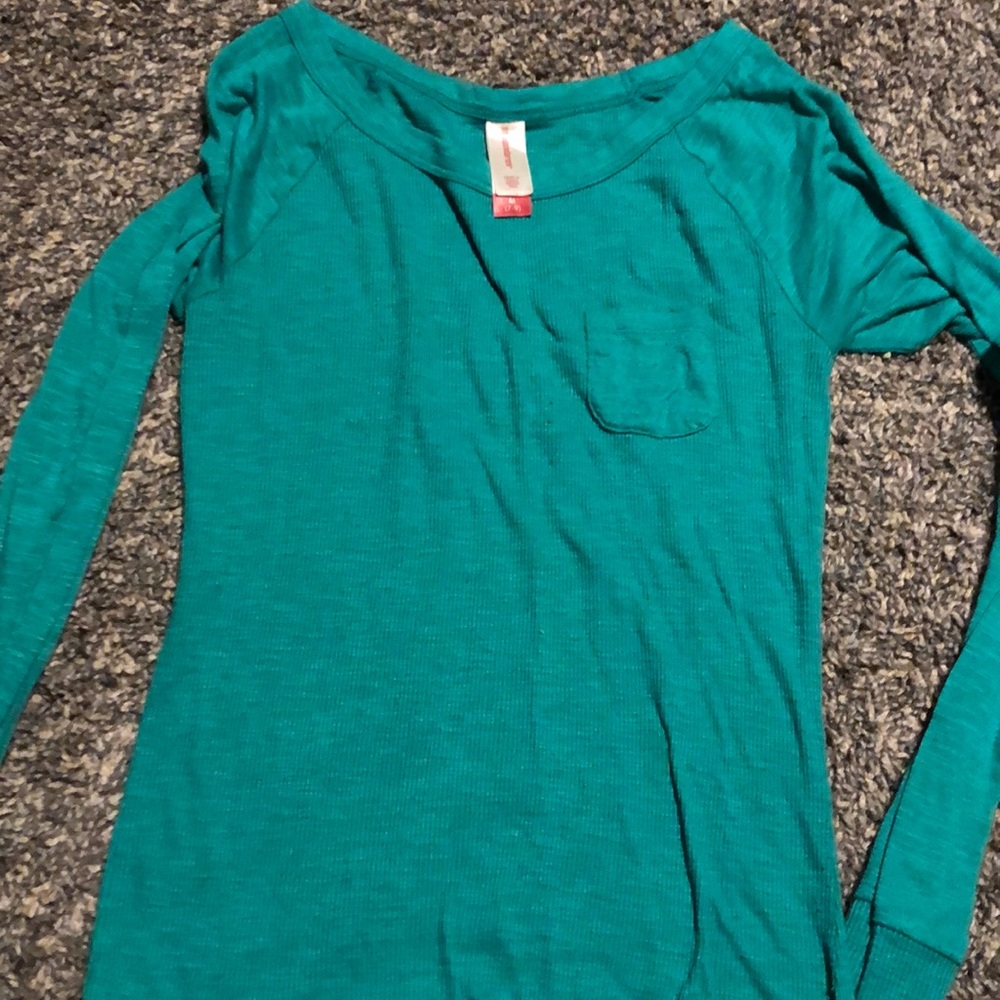 Blue long sleeve shirt
